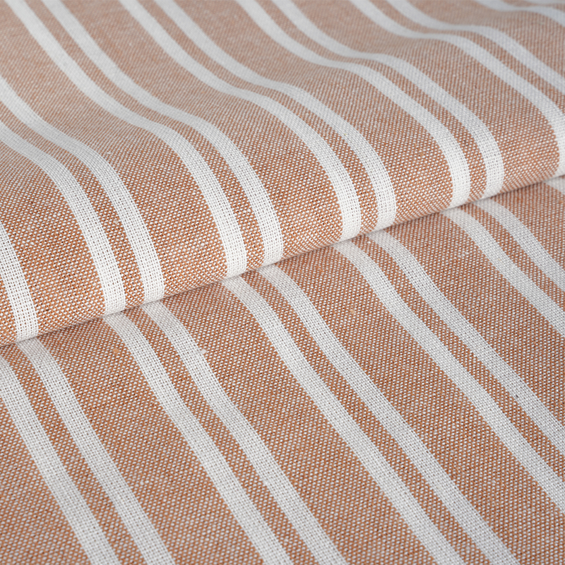 Tecido misto 55% LINHO 45% RAYON YD STRIPE