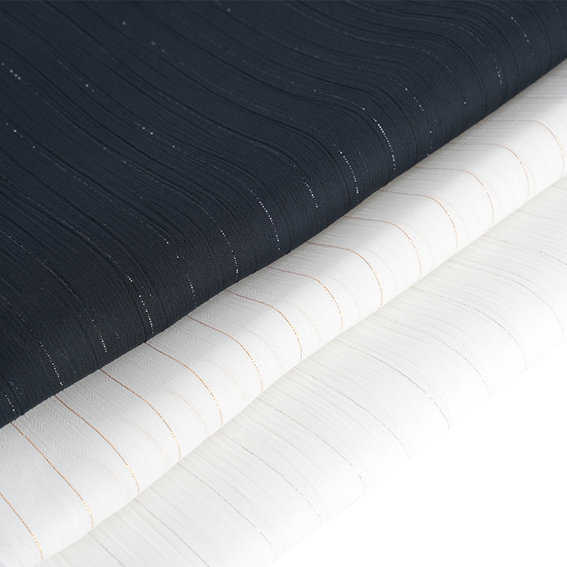 Crepe de chiffon de seda prateado 75D