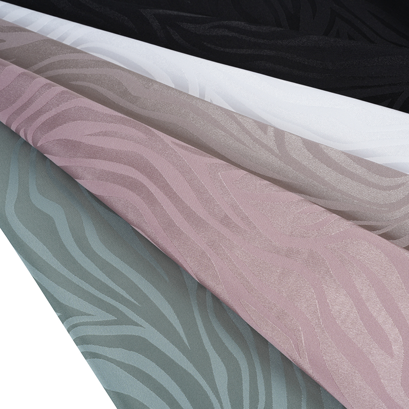 Jacquard zebra de cetim elástico 75D * 150D + 40D