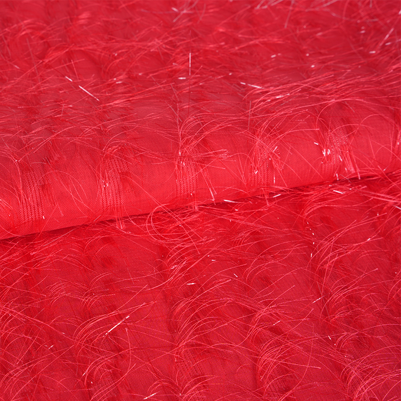 Tecido Uragiri com flor e corte de lantejoulas 75D