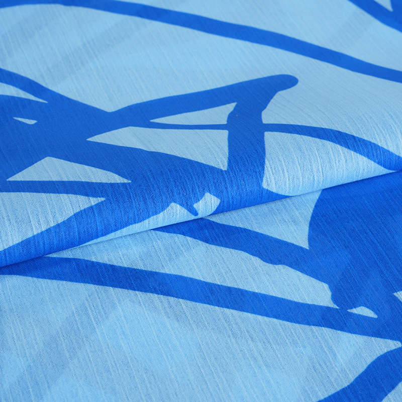 BD2503 75D tecido crepe com estampa de chiffon Dream Space