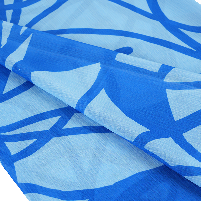 BD2503 75D tecido crepe com estampa de chiffon Dream Space