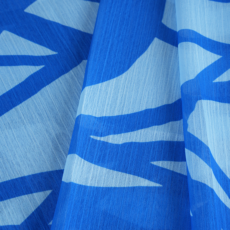 BD2503 75D tecido crepe com estampa de chiffon Dream Space