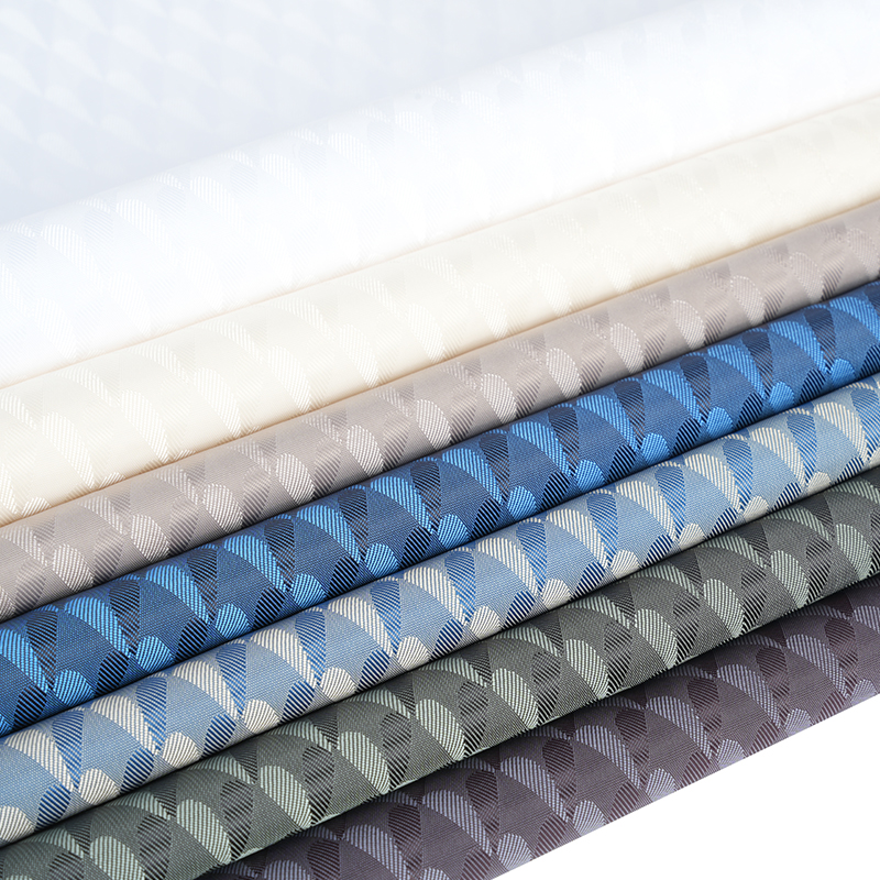 Tingimento jacquard amor simétrico bicolor catiônico de poliéster