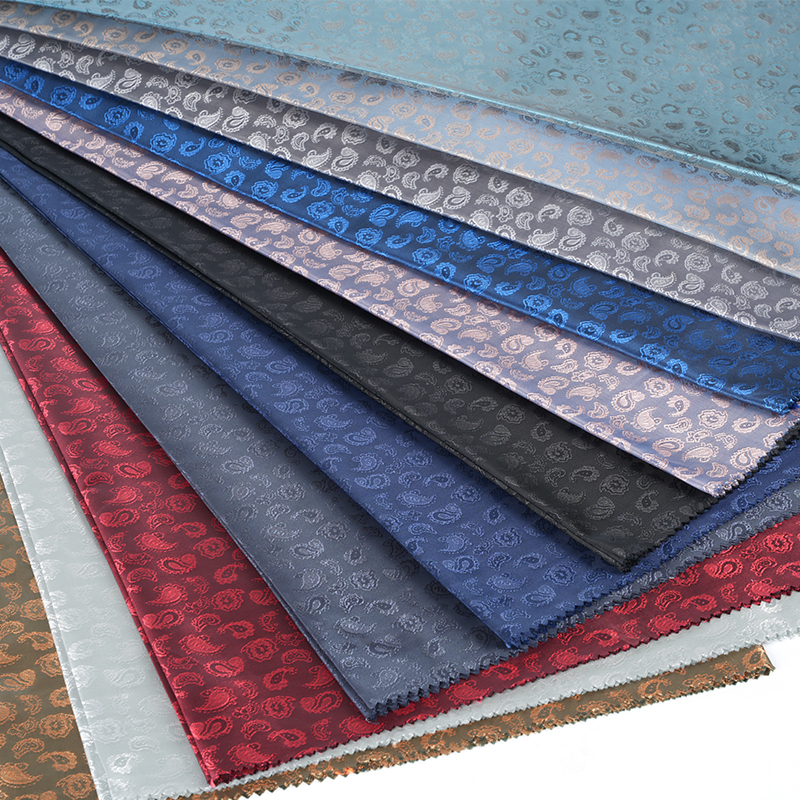 Jacquard de flor de caju catiônico de poliéster