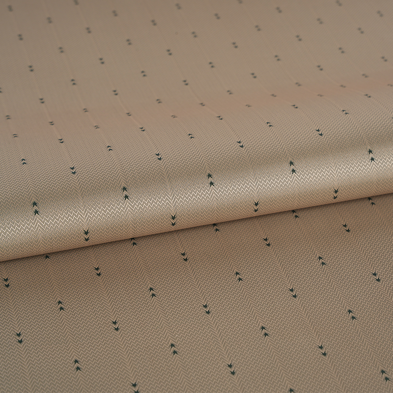 Jacquard de listra de flecha ondulada de filamento branco de poliéster