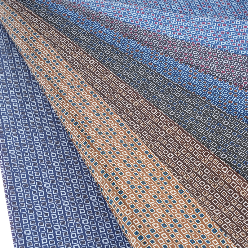 Tecido de impressão quadrada pequena de tafetá de poliéster 190T