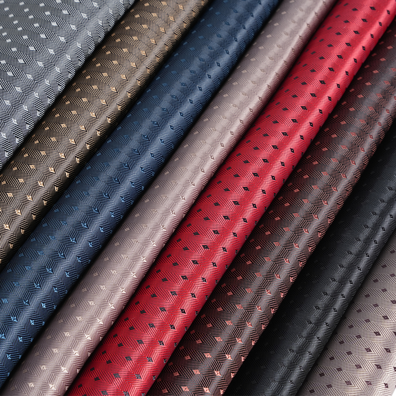 Tecido de grade de diamante pequeno com fundo de sarja espinha de peixe PV