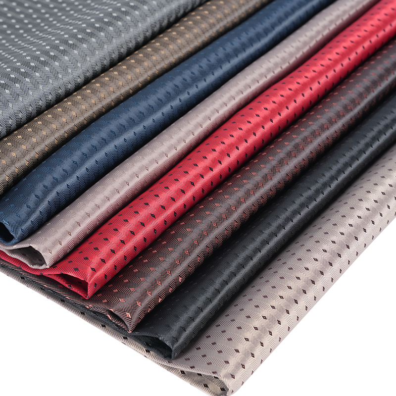 Tecido de grade de diamante pequeno com fundo de sarja espinha de peixe PV